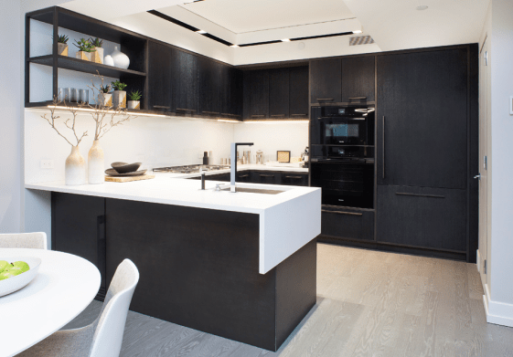 Refined kitchen cabinetry, vanities & medicine cabinets for a luxury building in West Soho.