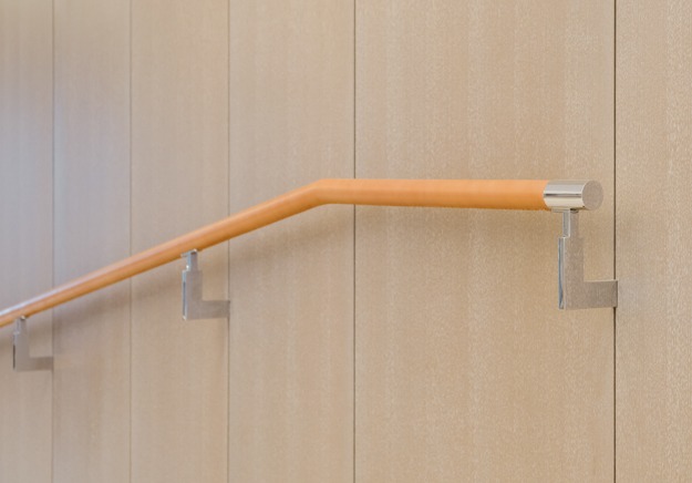 leather stainless handrail